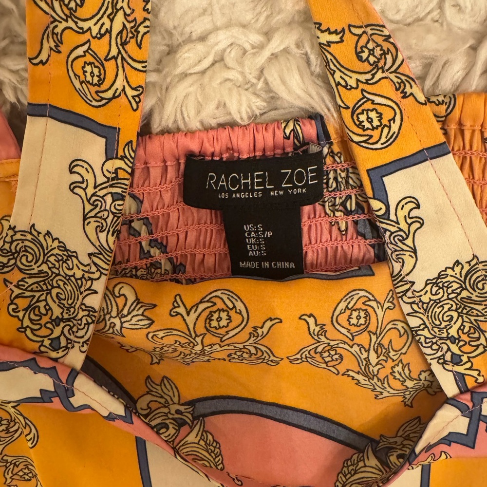 NWOT Rachel Zoe Pink and Orange Geometric two piece set - Picture 8 of 16